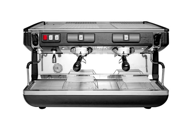 Кофемашина NUOVA SIMONELLI Appia LIFE 2gr S 220V black - это традиционная кофемашина, предназначенная для использования в кафе, ресторанах, барах и офисах